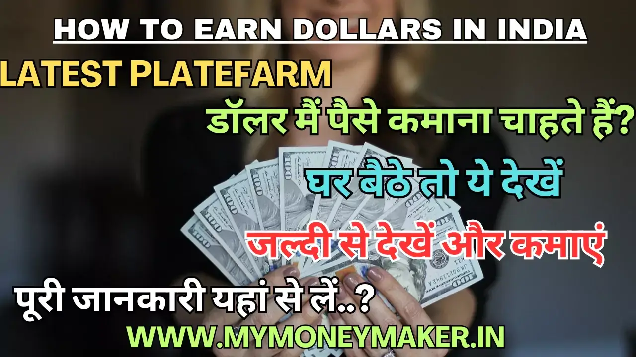 How to earn dollars in india