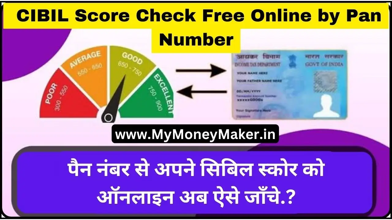 CIBIL Score Check Free Online by Pan Number